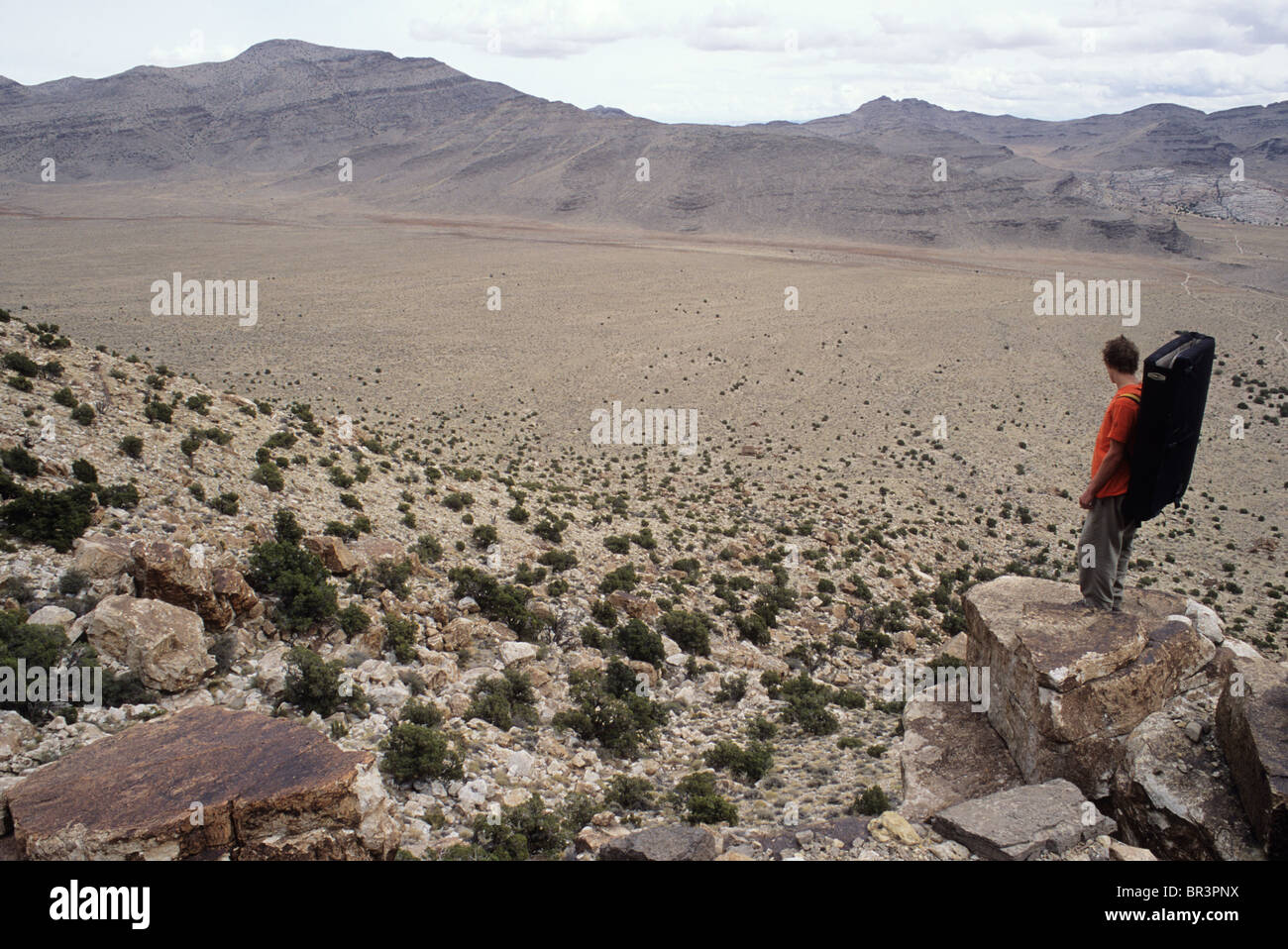 Klettern an der Ibex, Utah, USA Stockfoto