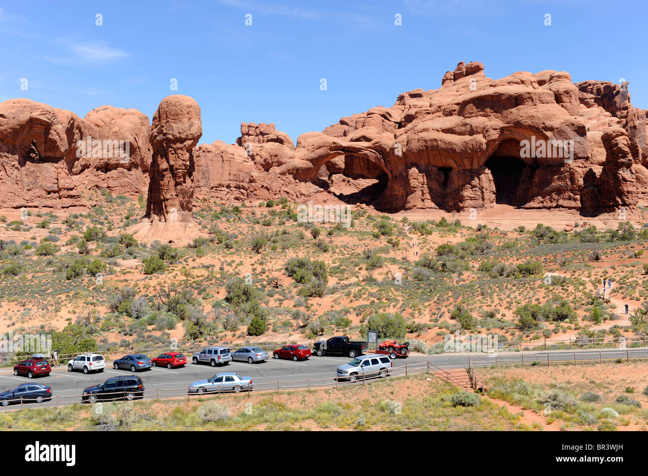 Die Parade der Elefanten Arches Nationalpark Moab Utah Stockfoto