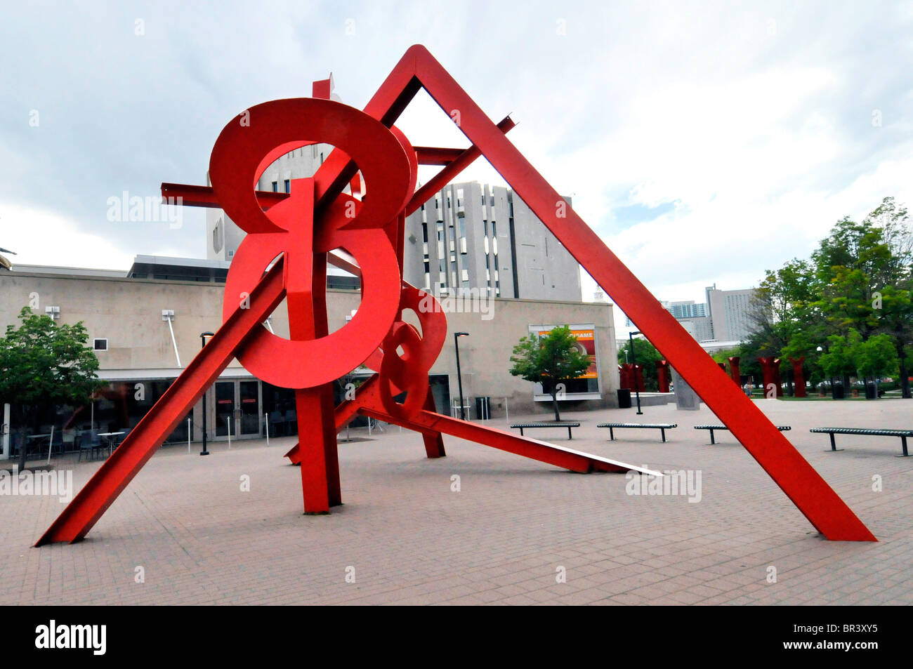 Lao Tzu Skulptur Behördenviertel kulturellen Komplex Denver Colorado Stockfoto