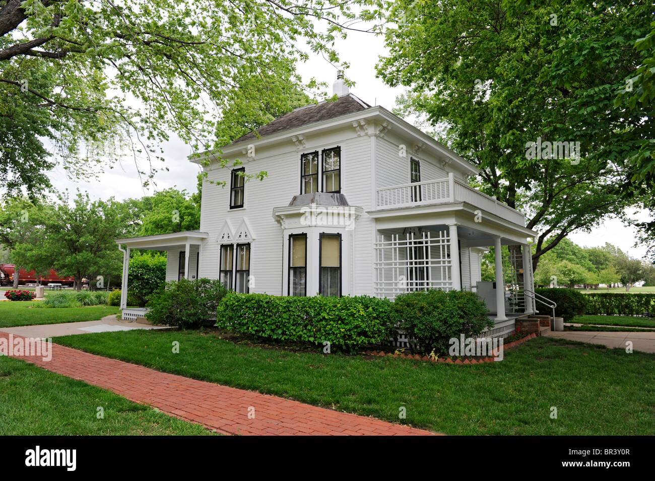 Dwight D Eisenhower Boyhood Home Abilene Kansas Stockfoto