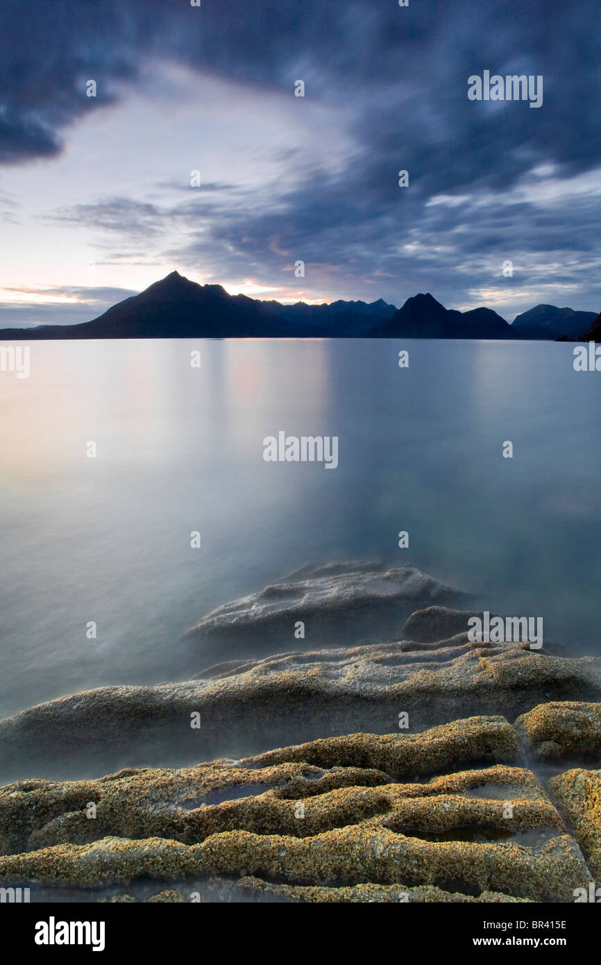 Die Cuillin Hills von Elgol in Schottland. Stockfoto