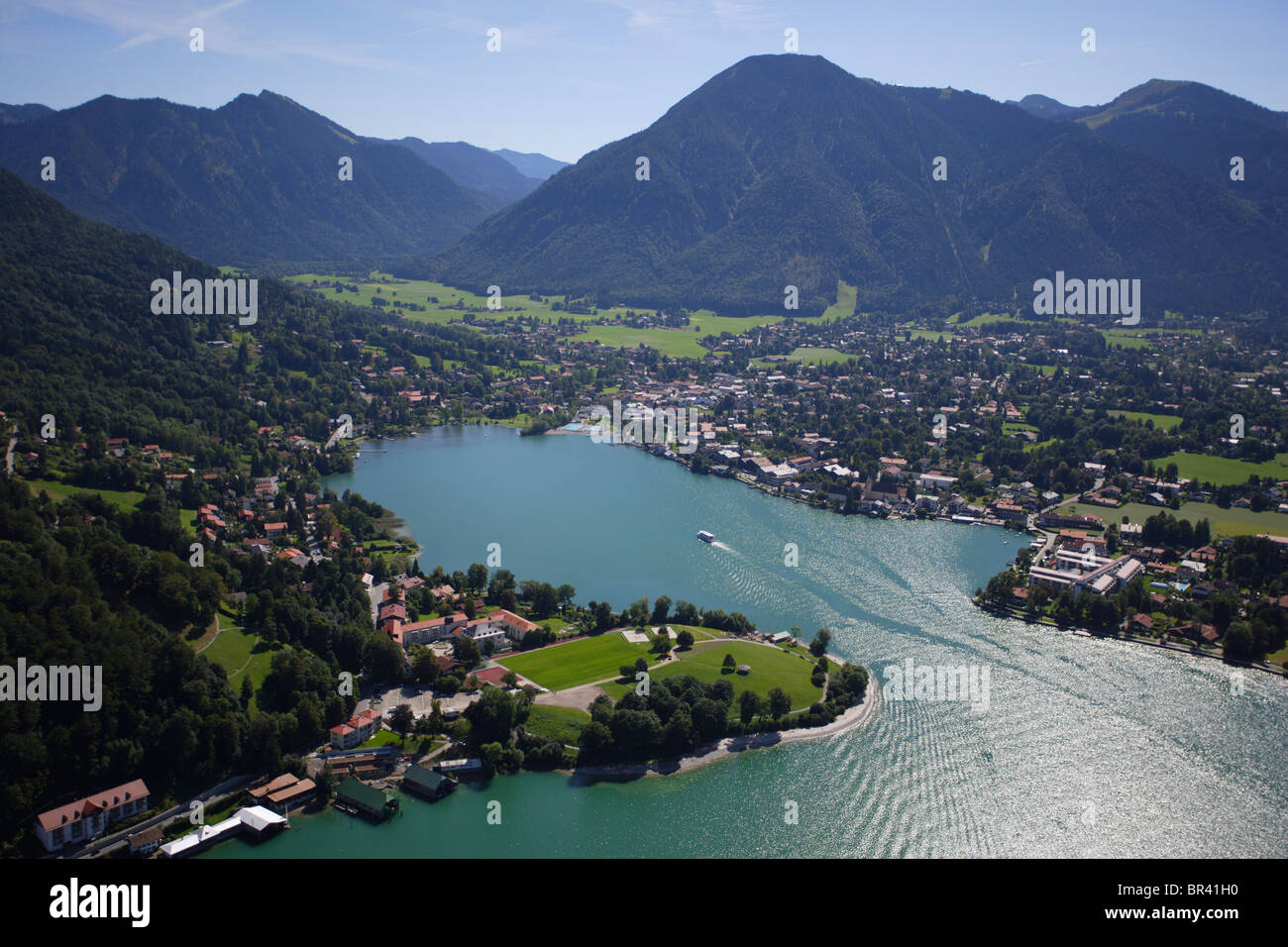 Tegernsee Und Blick Auf Rottach Egern Deutschland Bayern Rottach 