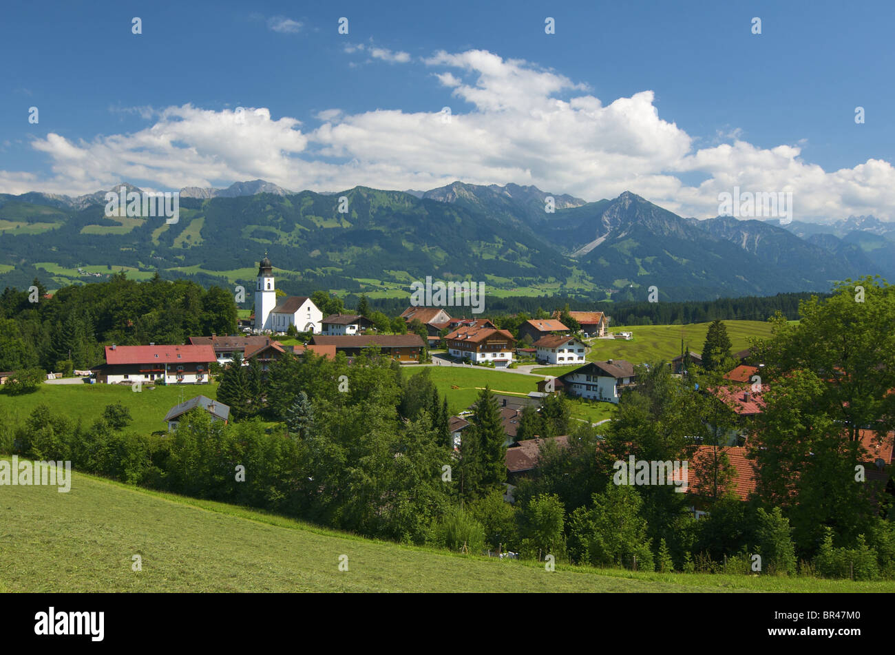 Ofterschwang, Allgäu, Bayern, Deutschland, Europa Stockfoto