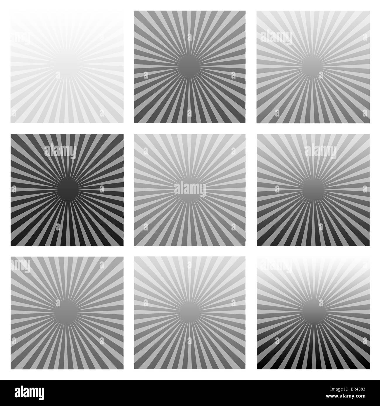 Buntes Bild mit Sonne Strahl Textur im Hintergrund Stockfoto