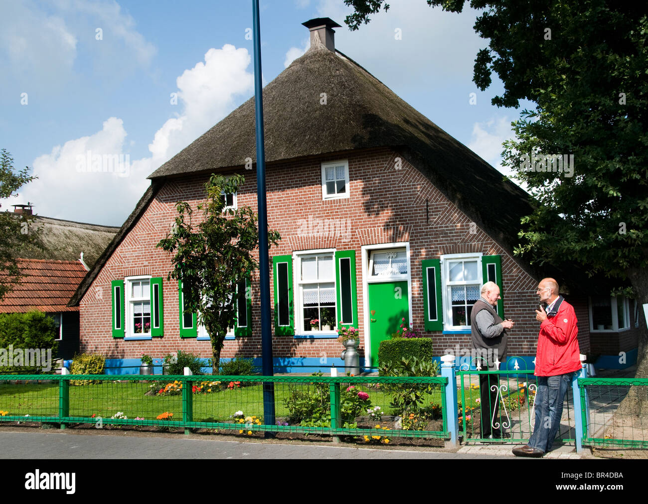 Staphorst Overijssel Niederlande Bauern Dorf calvinistische Kirche Tracht religiöse Stadt Stockfoto