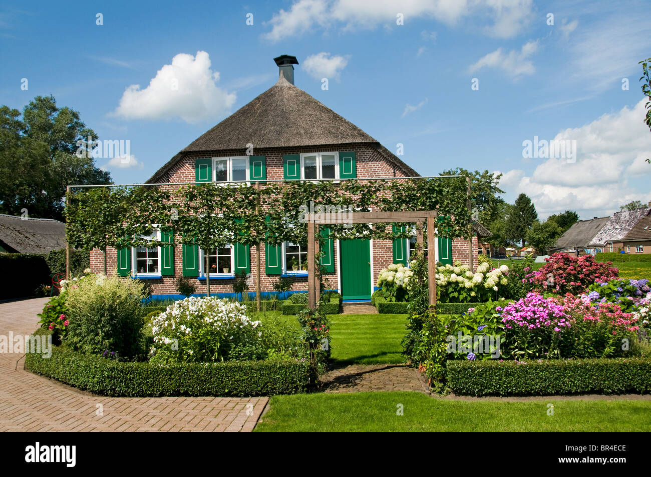 Staphorst Overijssel Niederlande Bauern Dorf calvinistische Kirche Tracht religiöse Stadt Stockfoto