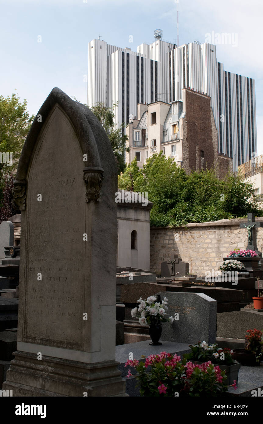 Friedhof Montparnasse Paris Stockfoto