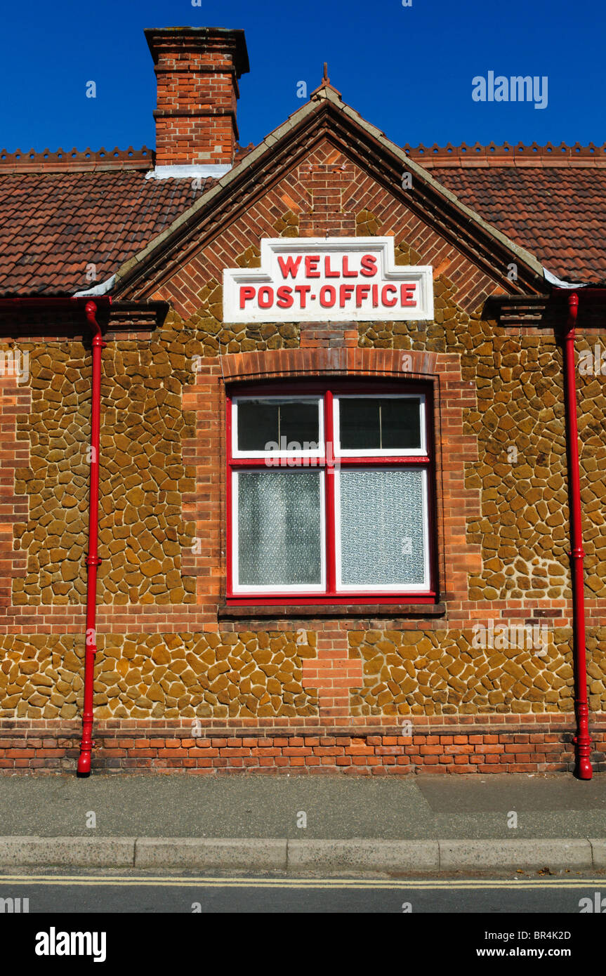Das Postamt am Wells-Next-the-Sea, Norfolk, England Stockfoto