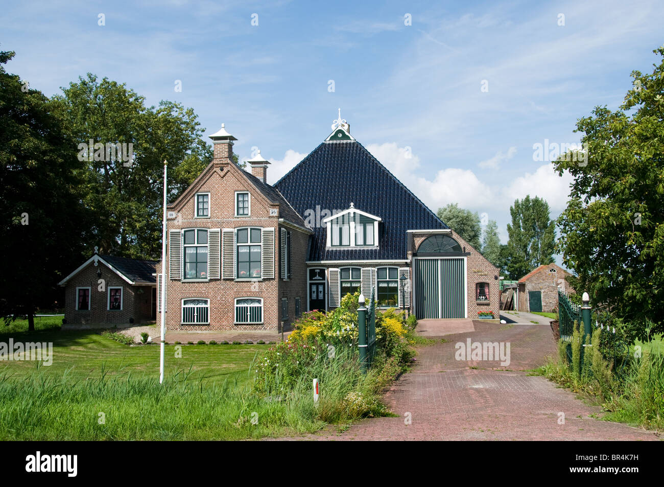 Friesland Holland Bauernhof Landhaus Sitz Stockfoto