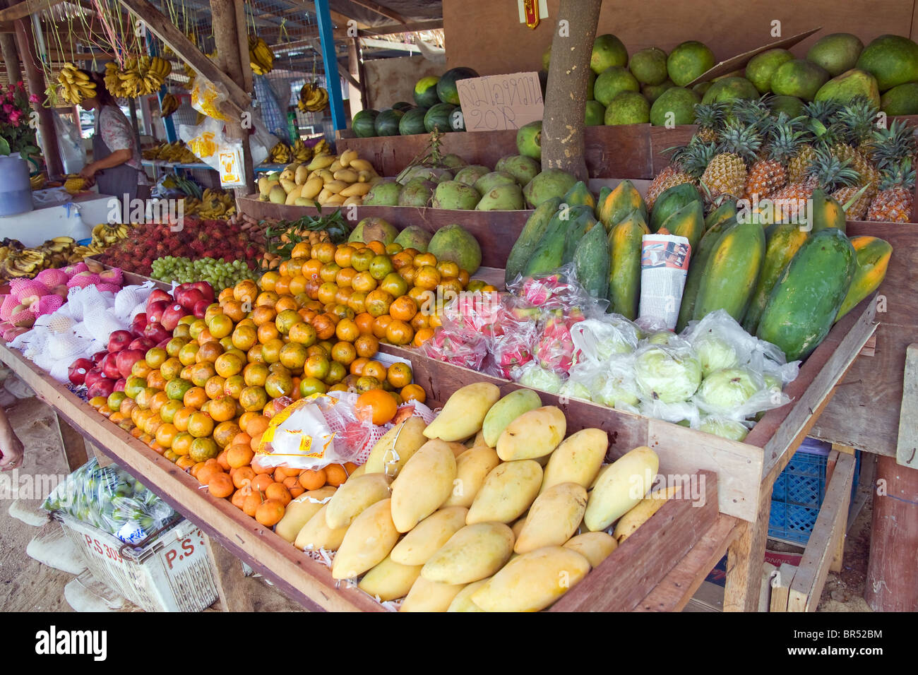 Obst-shop Stockfoto