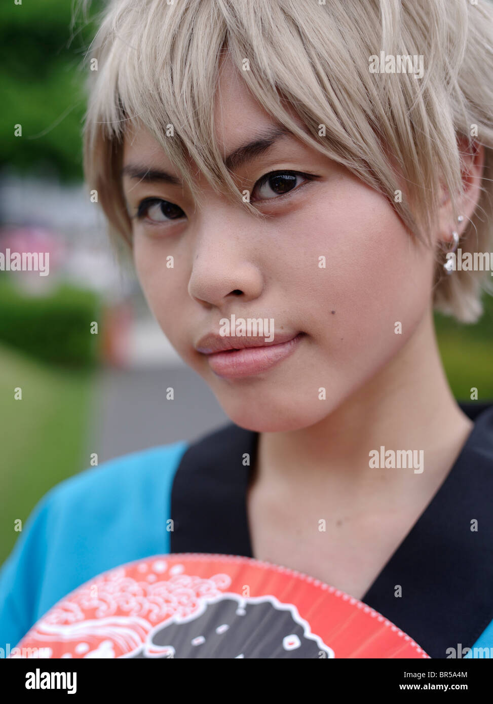 Mädchen im Anime / Manga Convention in Odaiba, Tokyo, Japan Stockfoto