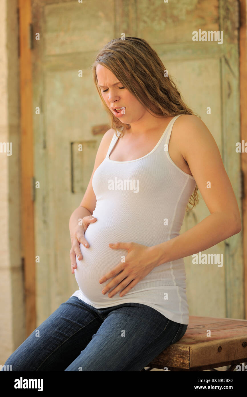 Pregnant Teen Stockfotos