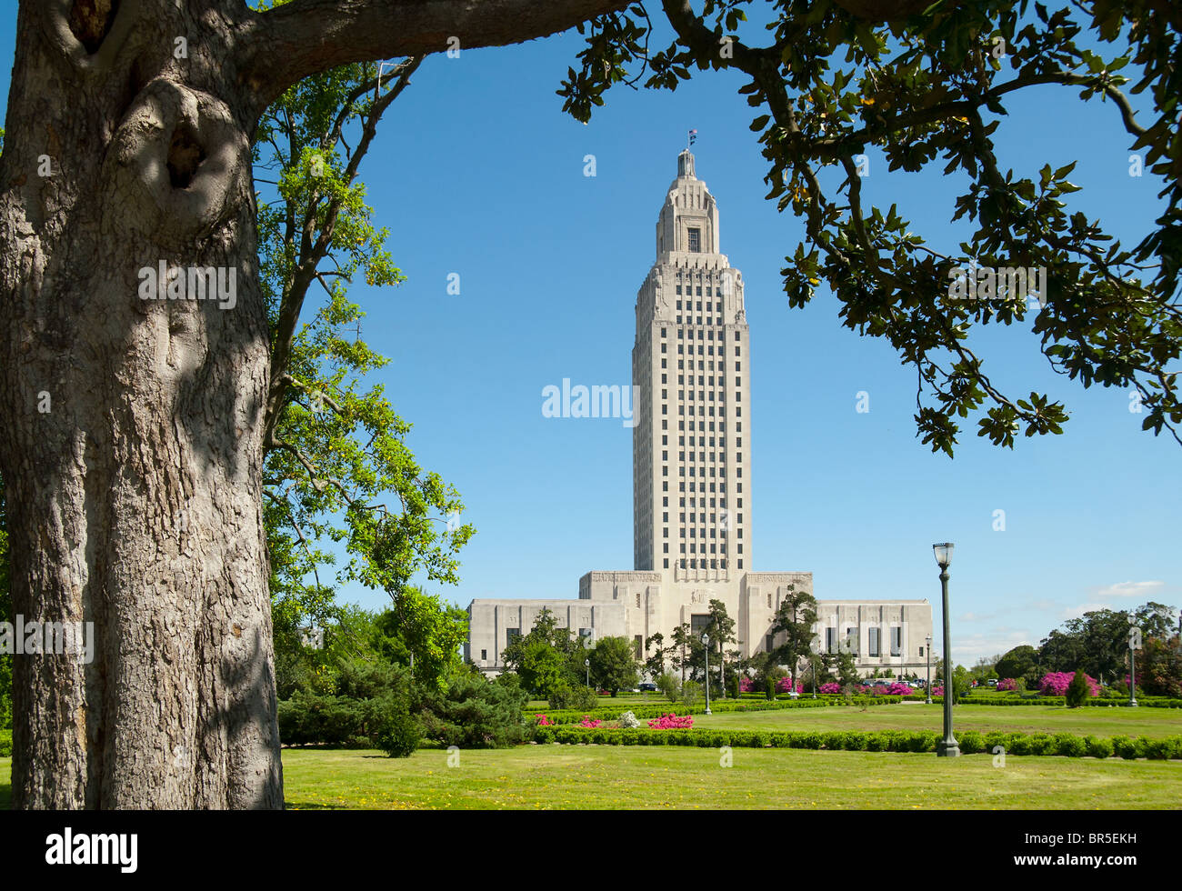 Das Louisiana State Capitol in Baton Rouge, Louisiana, USA Stockfoto