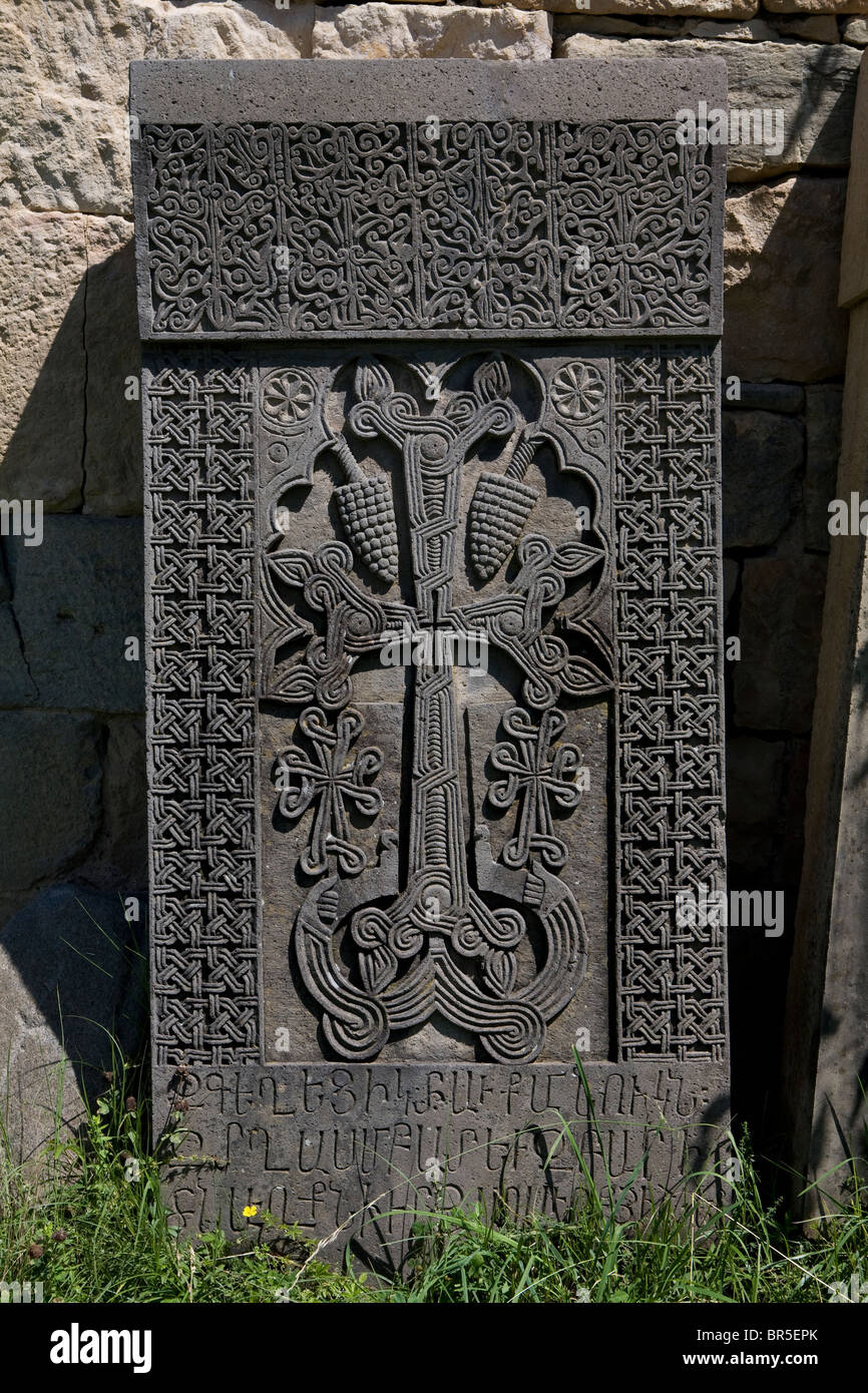 armenischen Kreuzstein Stockfoto