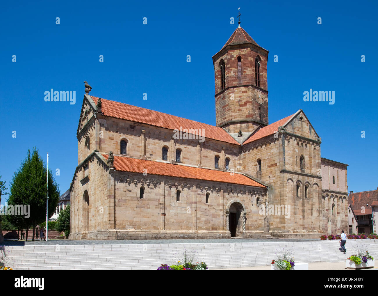 Romanische Kirche rosheim Stockfoto