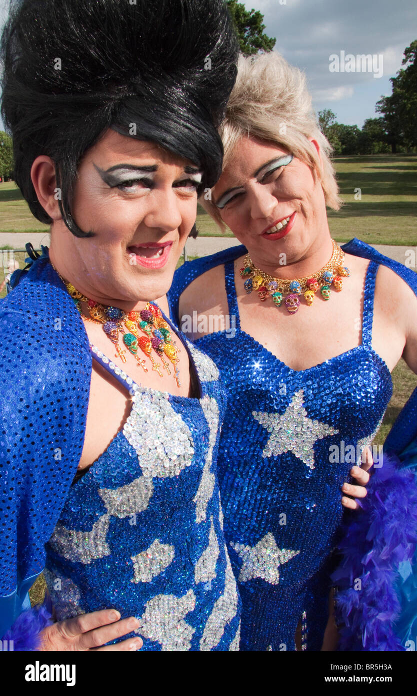 Der Killer Queens ziehen Sie Akt in Suffolk stolz, Ipswich Stockfoto