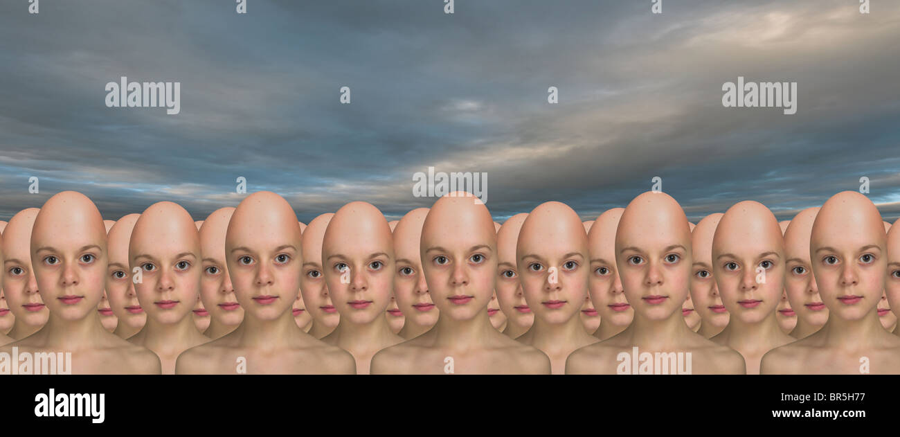 Aliens von einem anderen Planeten Stockfoto