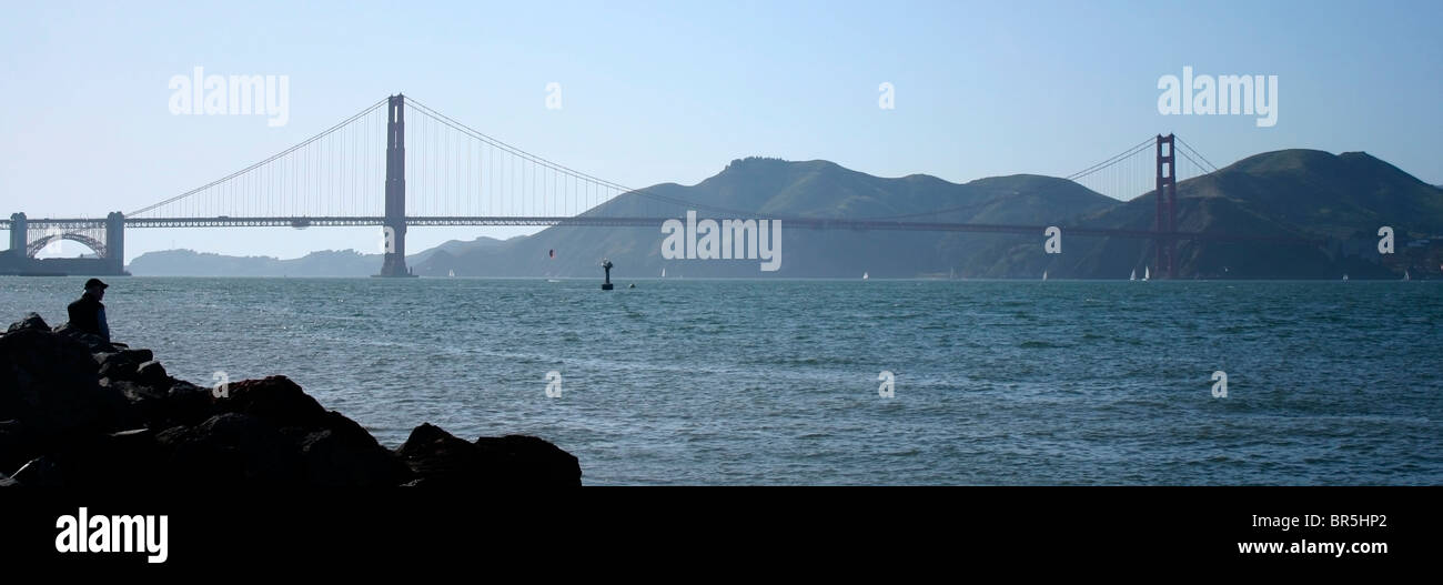 Von der Golden Gate Bridge Stockfoto