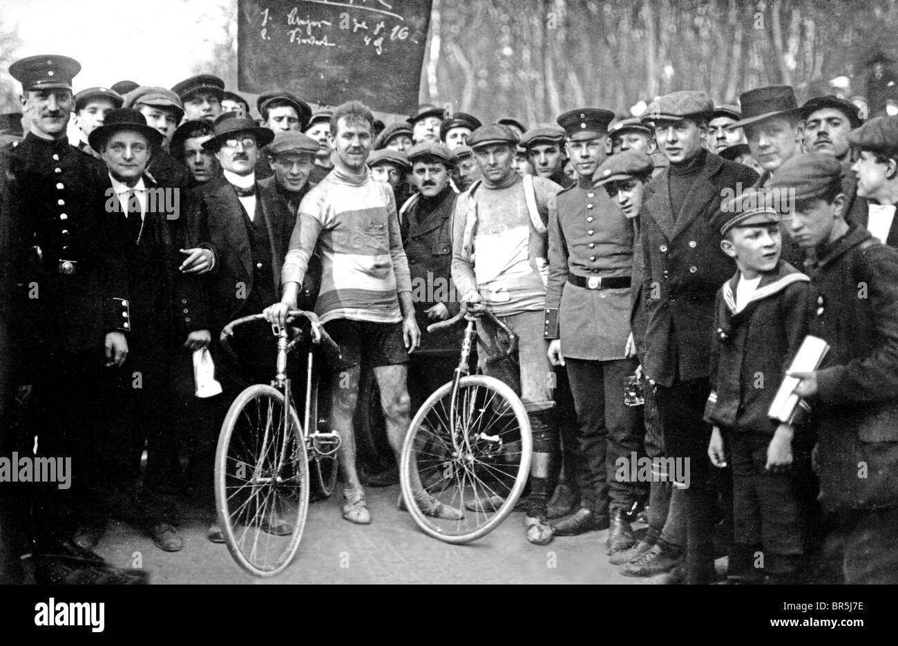 Historisches Foto, Radfahrer, um 1912 Stockfoto