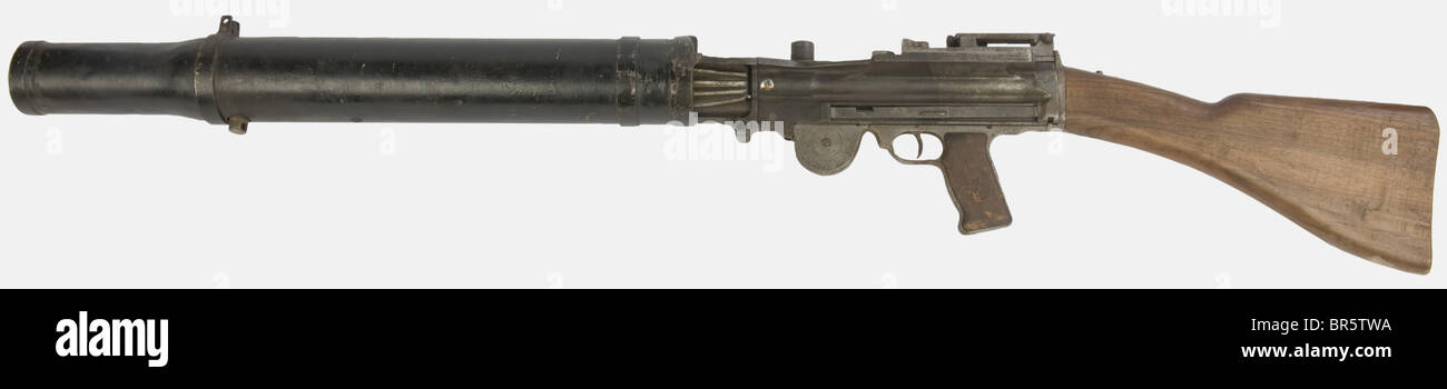 Ein englisches Lewis Light Maschinengewehr, Kaliber 303 British, Seriennummer sg7051. Wichtige Teile fehlen wie Bolzenteile und das Magazin, moderner Vorrat, ausgestattet. Historisch, historisch, 1910er, 20. Jahrhundert, Gewehr, Waffen, Schusswaffe, Feuerwaffen, Feuerwaffen, Waffen, Waffen, Waffen, Waffen, Arm, Kampfgerät, Objekt, Objekte, Stills, Clipping, Clippings, herausschneiden, herausschneiden, herausschneiden, Militär, Militaria, Stück Ausrüstung, Ausrüstung Stockfoto