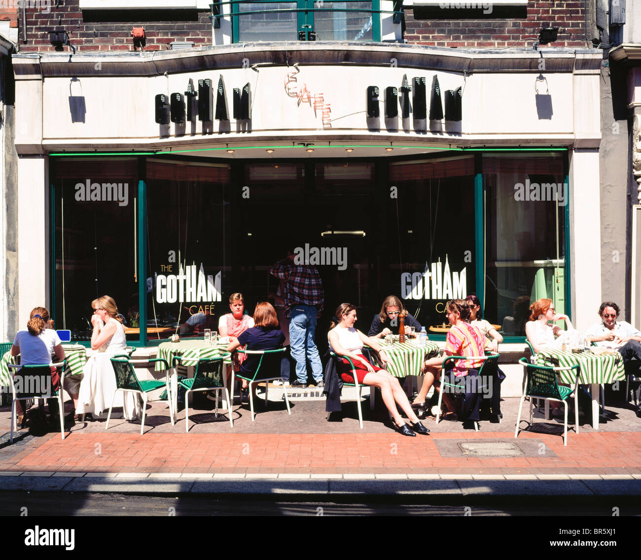 Dublin, Co. Dublin, Irland, Cafe Gotham auf Duke Street Stockfoto
