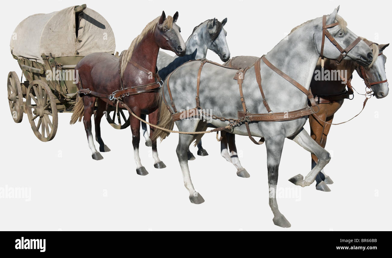 PA CR Rossignol Charles attelage charrette à foin avec cheval