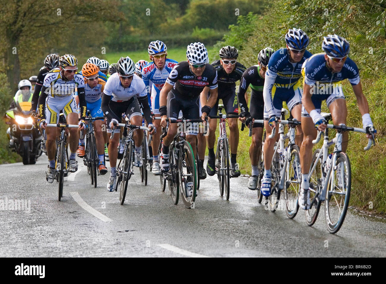 Tour durch Großbritannien Radrennen, Stufe 2, Stoke-on-Trent, durch den Peak District. Stockfoto