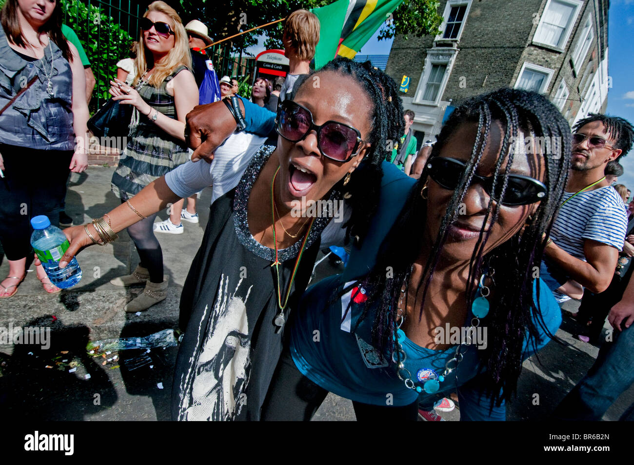 Notting Hill West Indian Karneval in den Straßen von West-London. Stockfoto