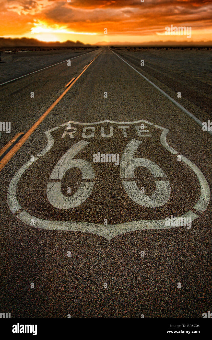 Die alte Route 66, Kalifornien, USA Stockfoto