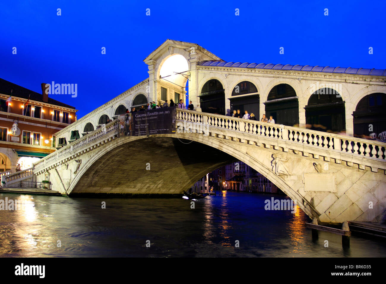 Canale Grande, Grand Canal Rialto-Brücke in Venedig, Italien Stockfoto