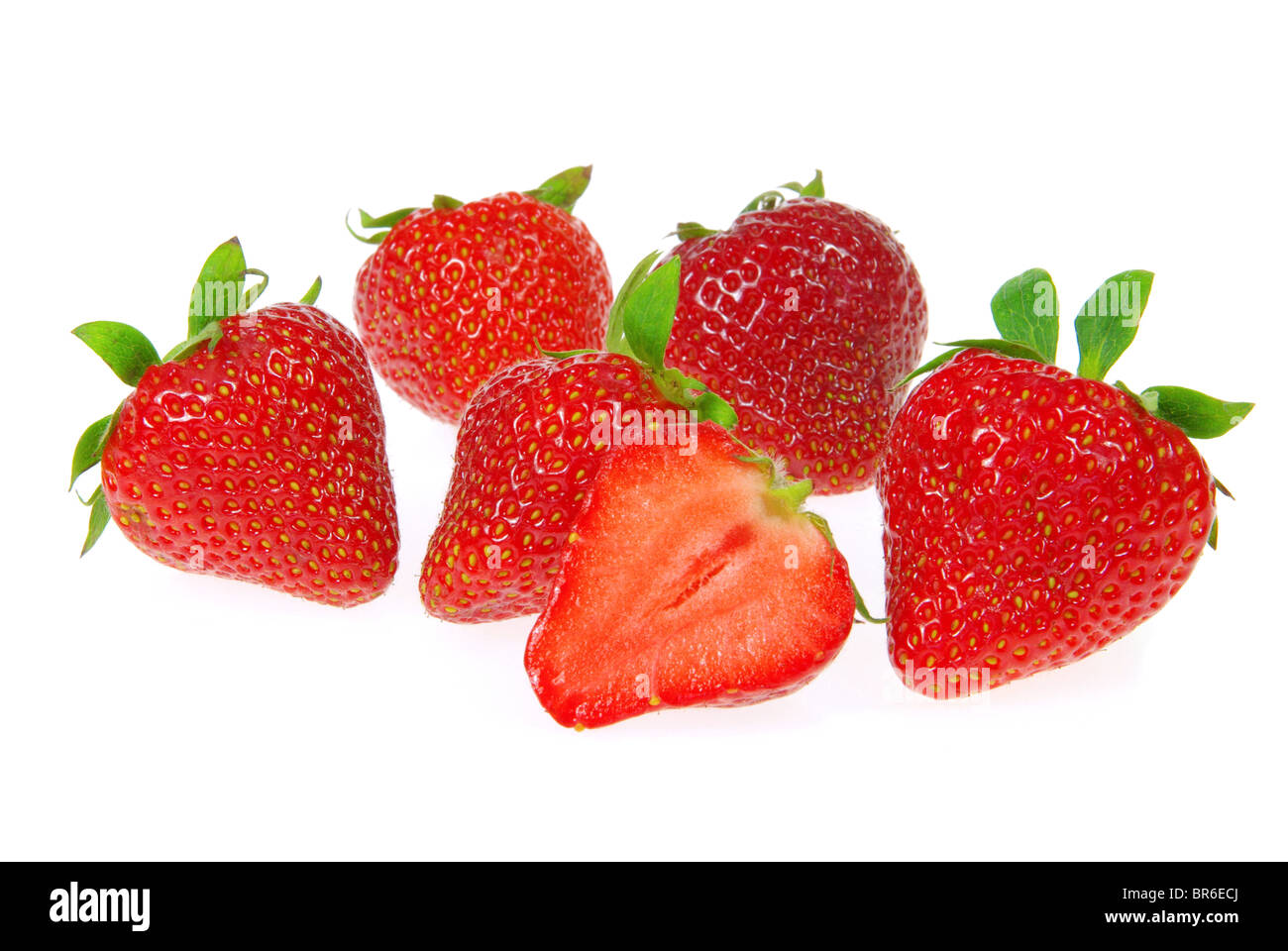 Erdbeere Freigestellt - isoliert Erdbeere 17 Stockfoto