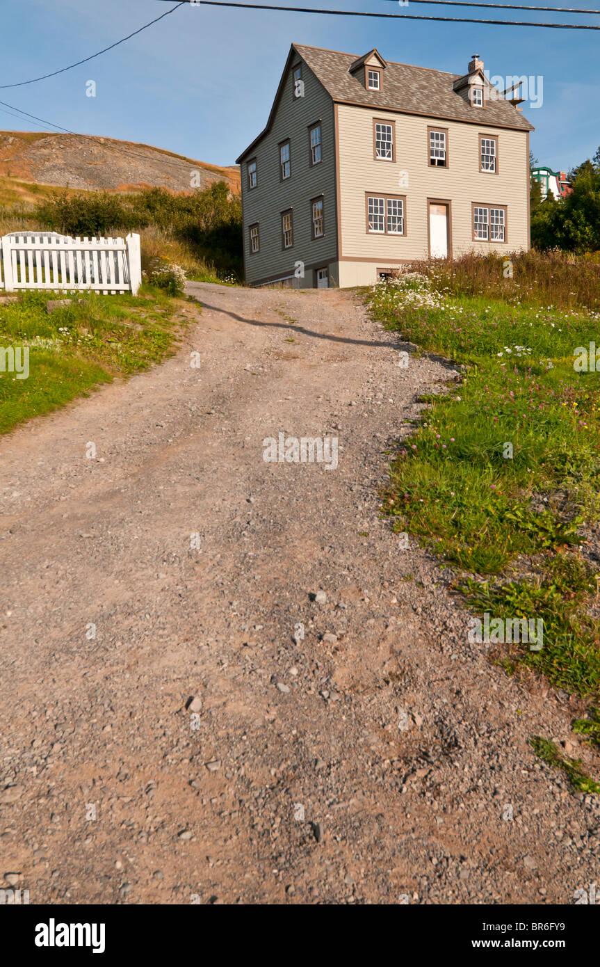 Historisches Haus, Saltbox Stil, Trinity, Neufundland, Kanada Stockfoto