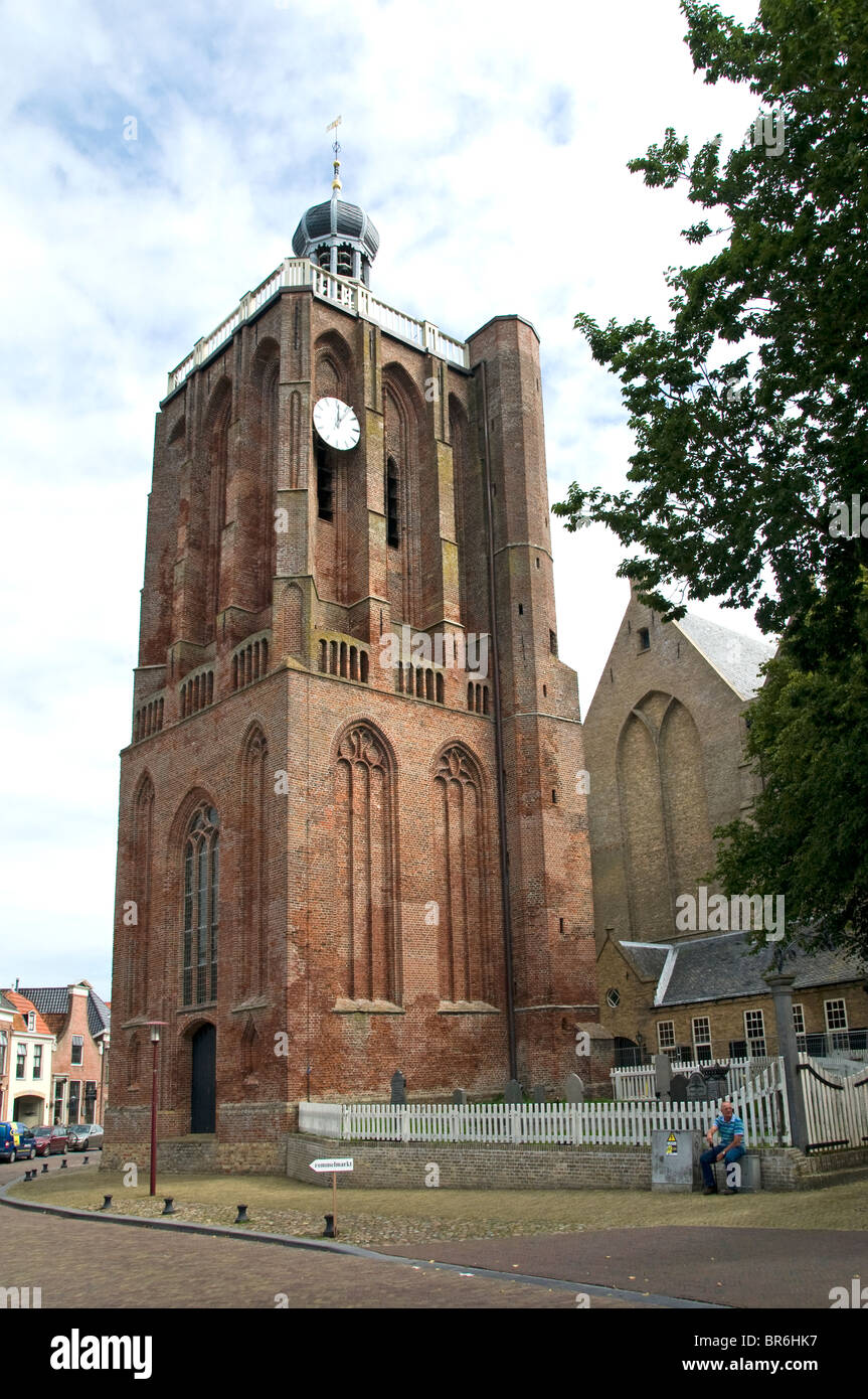 Workum Friesland Holland Sint Gertrudiskerk Kirche 15e-16e Jahrhundert Stockfoto