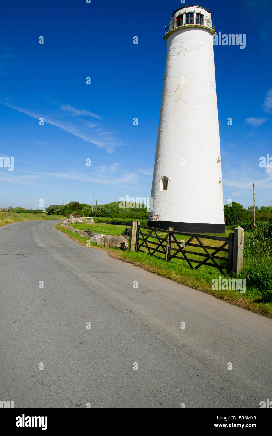 Leasowe Leuchtturm wurde im Jahre 1763 erbaut und ist der älteste gemauerte Leuchtturm in Großbritannien. Stockfoto