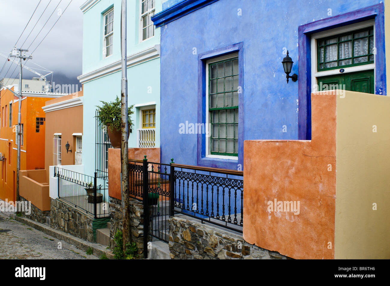 Bo-Kaap Malay Quarter, Cape Town, Western Cape, Südafrika Stockfoto