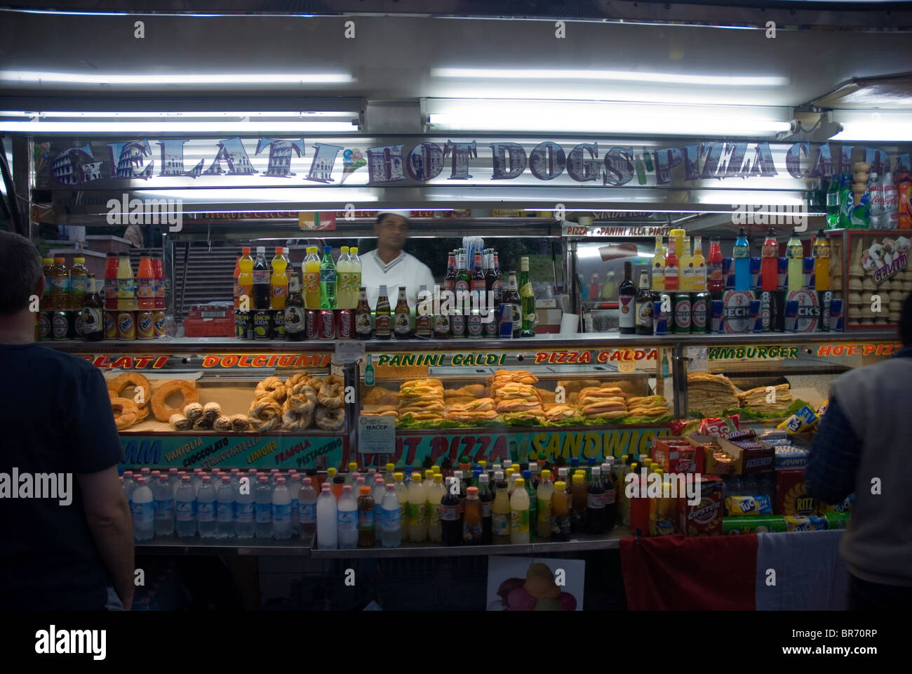 Eine Erfrischung Anbieter in Rom. Stockfoto
