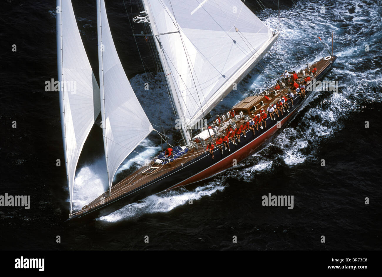 JKlasse "Endeavour" auf Antigua Classics, 2001 Stockfotografie Alamy