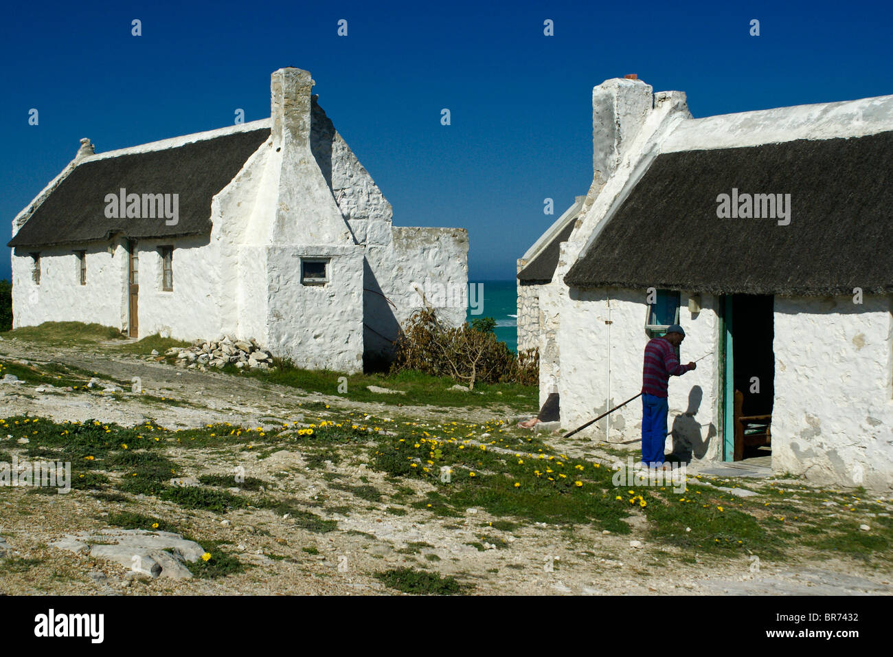 Fischerhäuser, Kassiesbaai, Arniston, Western Cape, Südafrika Stockfoto