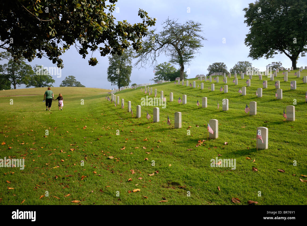 Memorial Day, Chattanooga Staatsangehörig-Kirchhof, USA Stockfoto