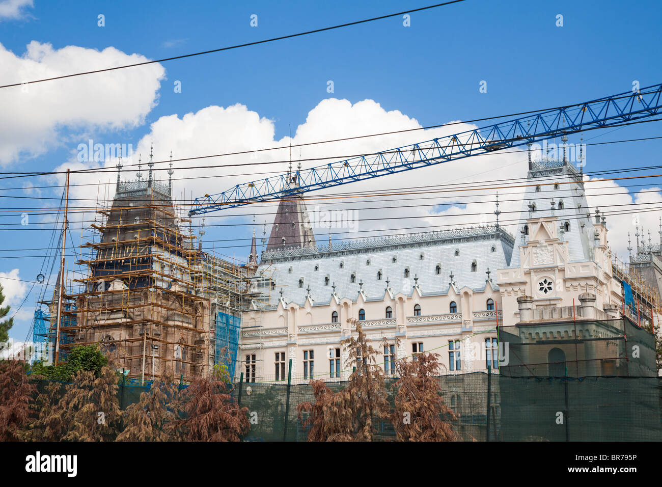 Die Restaurierung des Schlosses in der Innenstadt von Kultur auf 5. September 2010 in Iasi, Rumänien. Stockfoto