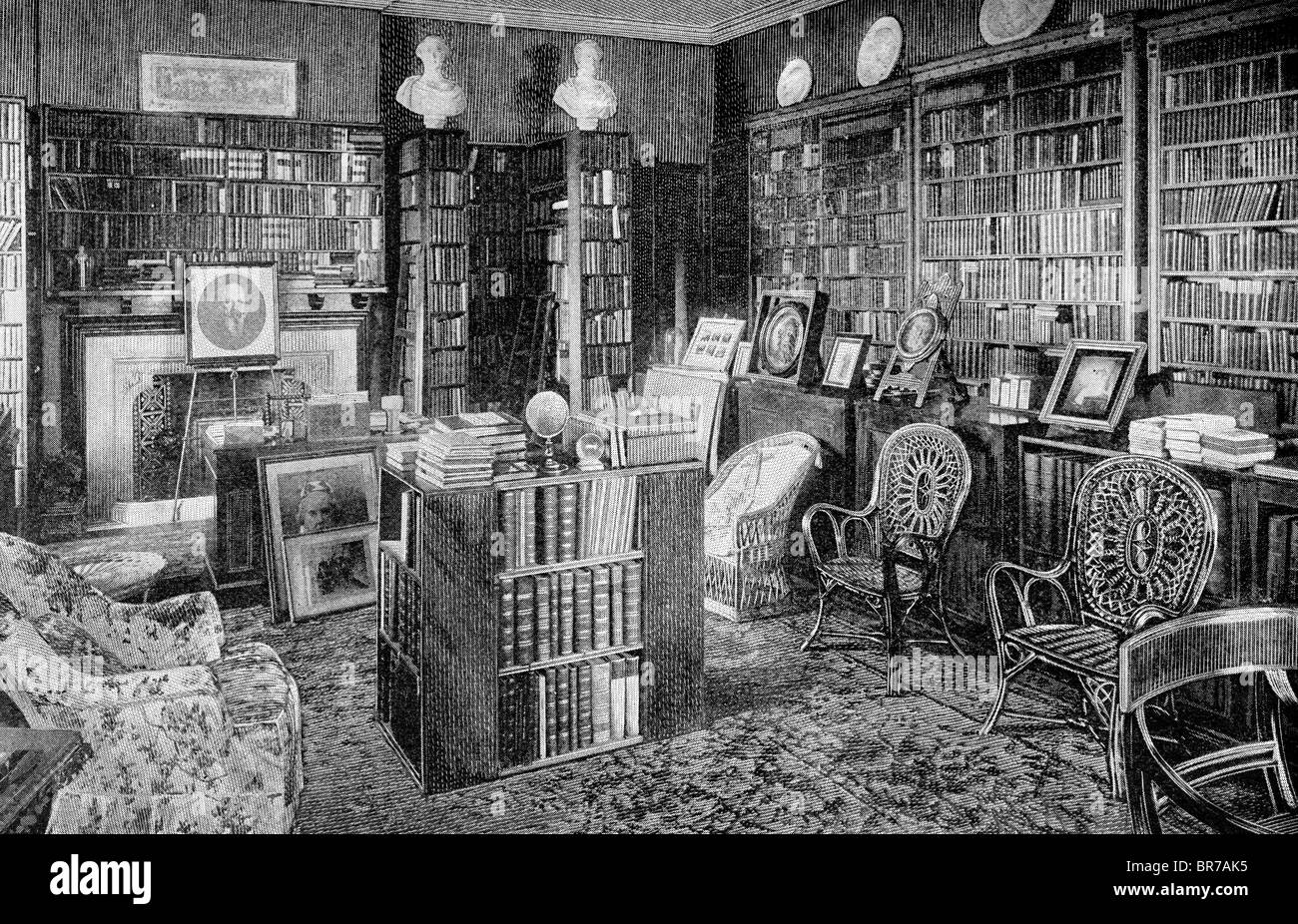 Herr Gladstone Studie bei Hawarden Stockfoto