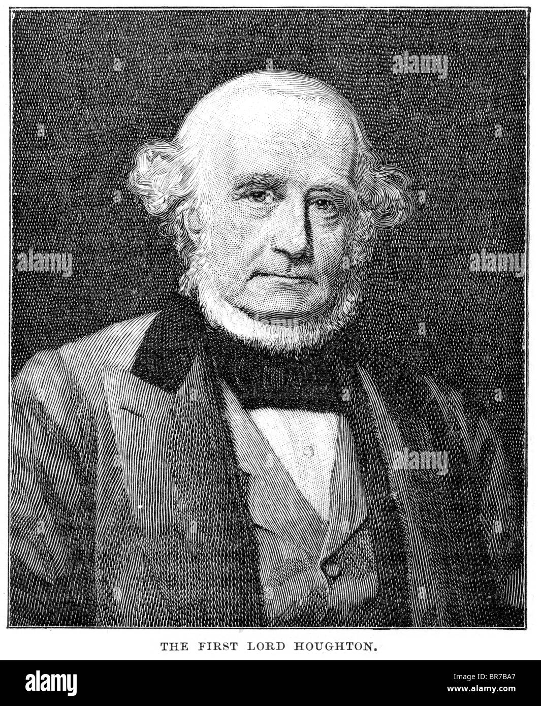 Richard Monckton Milnes, war 1. Baron Houghton (19. Juni 1809 - 11. August 1885), ein englischer Dichter und Politiker. Stockfoto