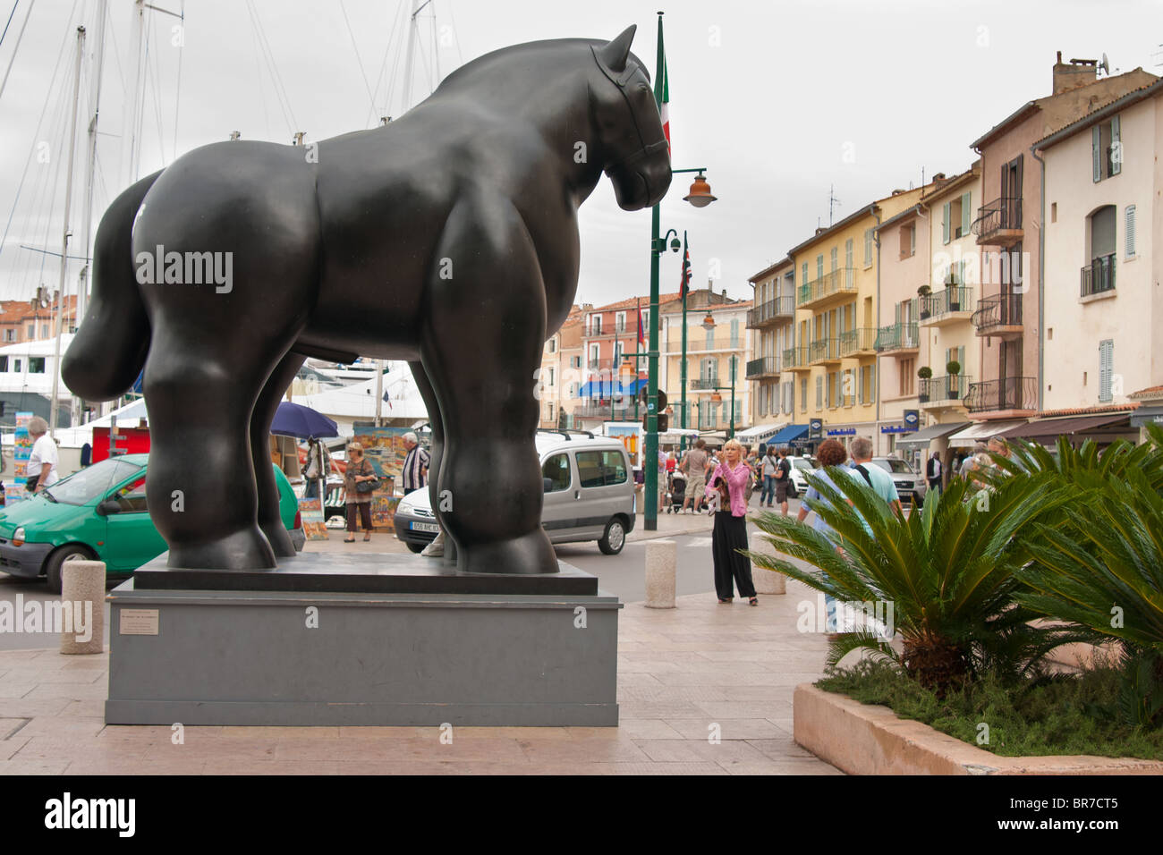 Fernando Botero "Skulpturen Monumentales" in Saint-Tropez vom 26. Juni bis zum 31. Oktober 2010 Stockfoto