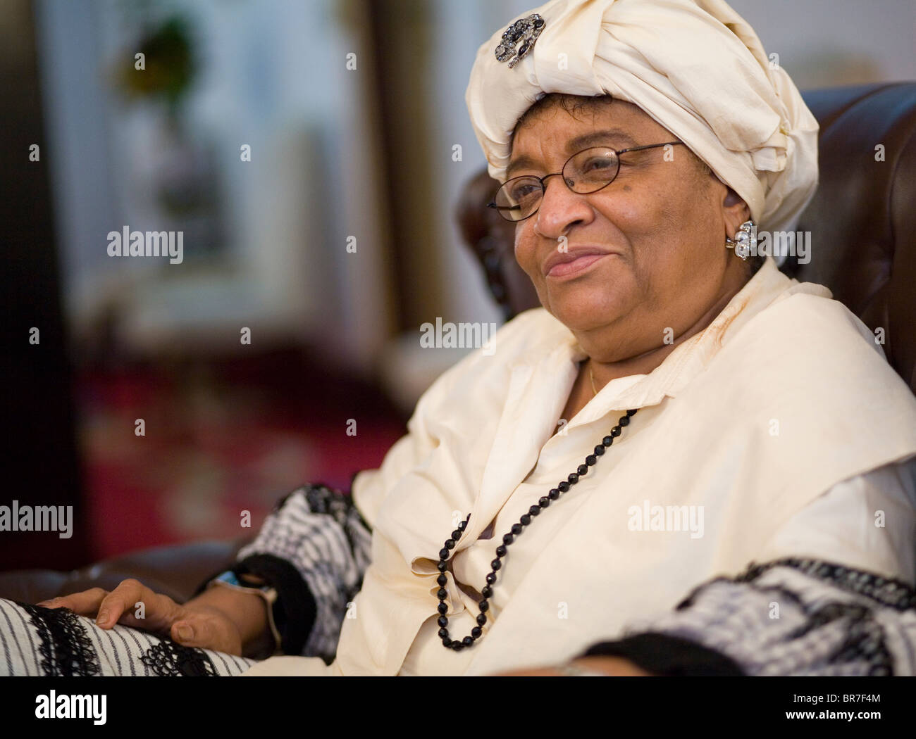 Liberianische Präsidentin Ellen Johnson-Sirleaf Stockfoto