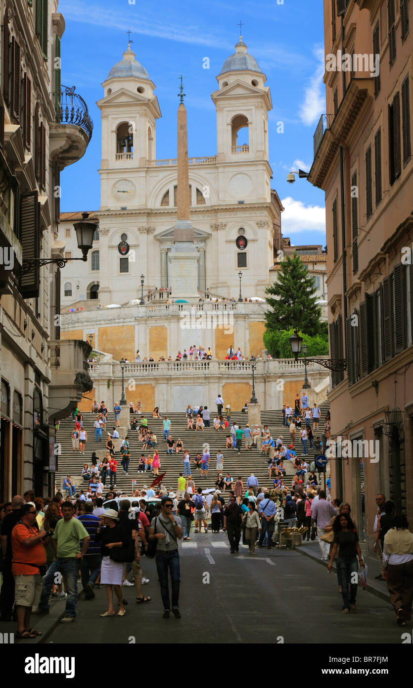 Piazza di Spagna oder der spanischen Treppe in Rom, Italien Stockfoto