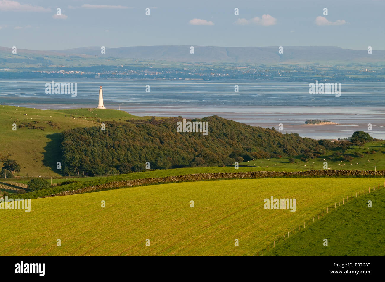 Hoad Denkmal und Morecambe Bay Stockfoto