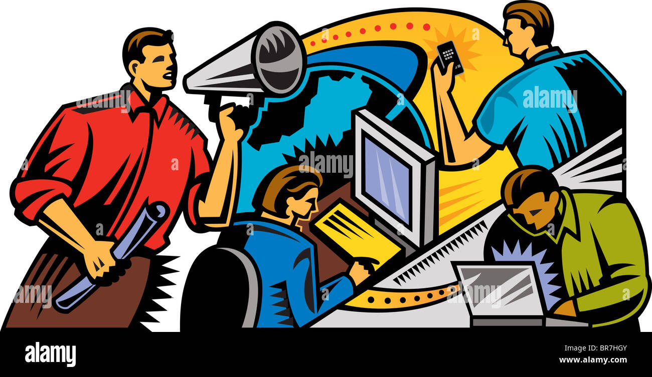 Zur Veranschaulichung Der Kommunikation Am Arbeitsplatz Stockfotografie Alamy