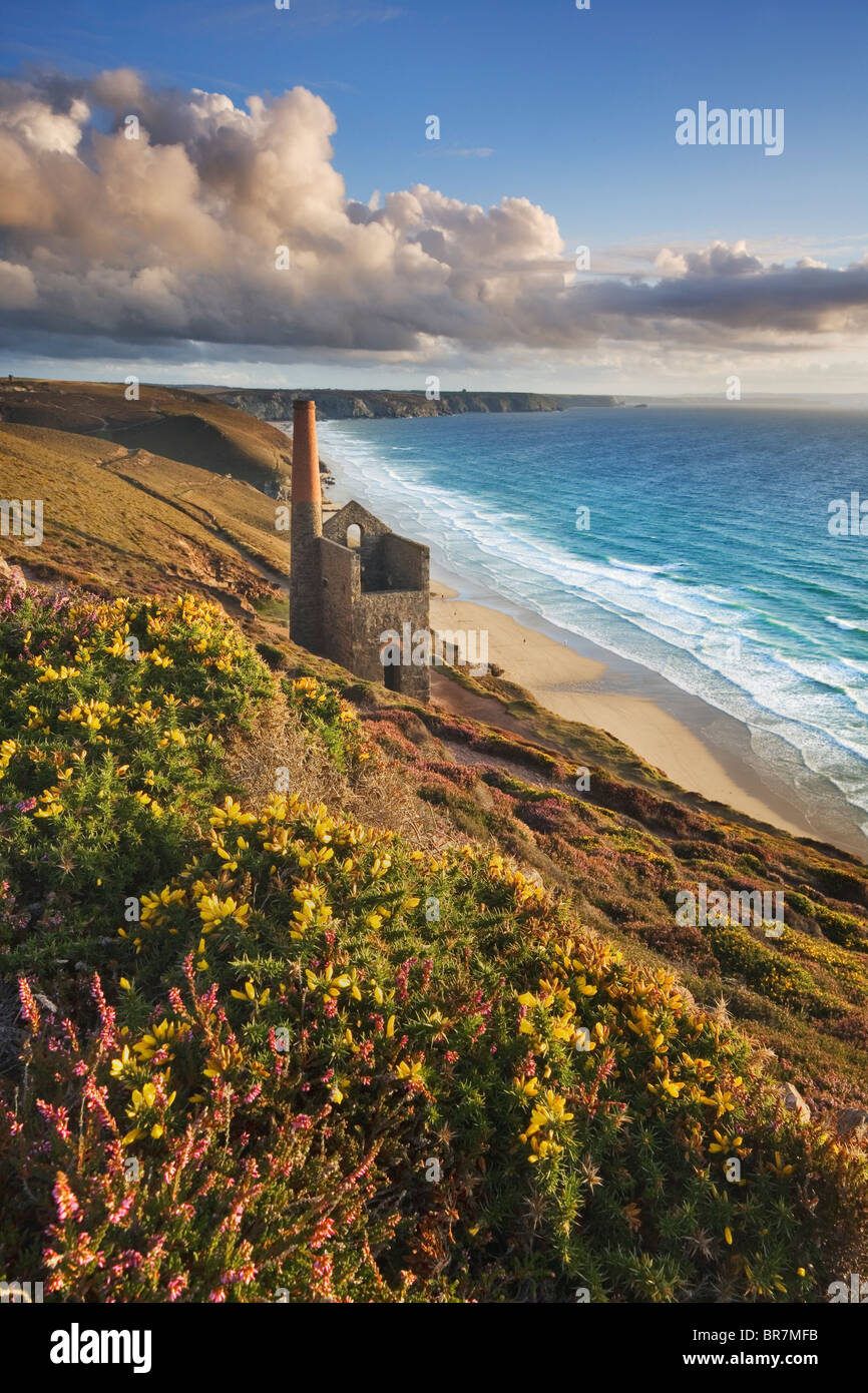 Wheal Coates Zinnmine in der Nähe von St. Agnes auf The Cornish Coast, North Cornwall, UK Stockfoto