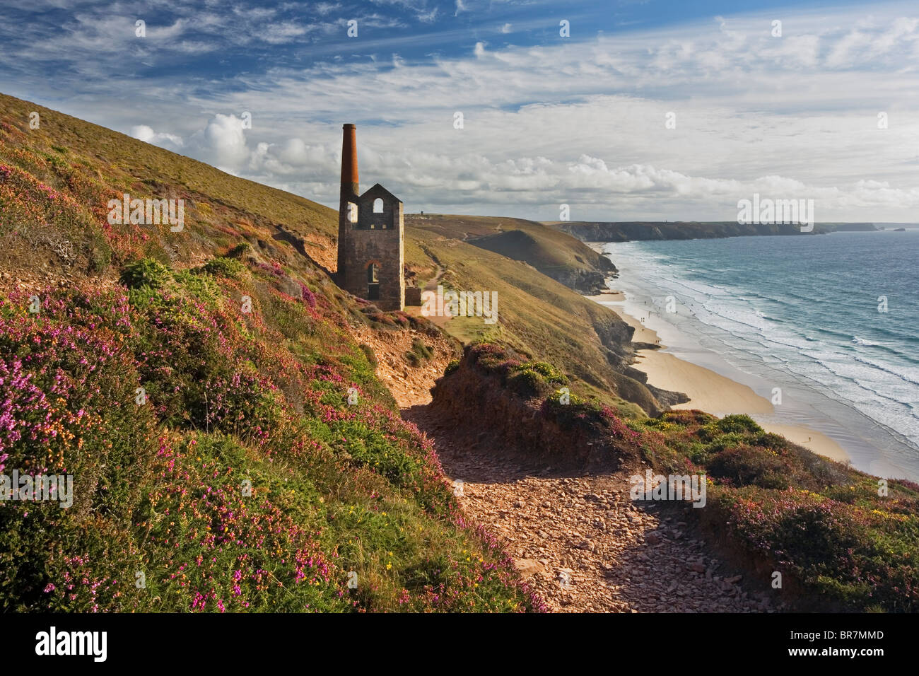 Wheal Coates Zinnmine in der Nähe von St. Agnes auf The Cornish Coast, North Cornwall, UK Stockfoto