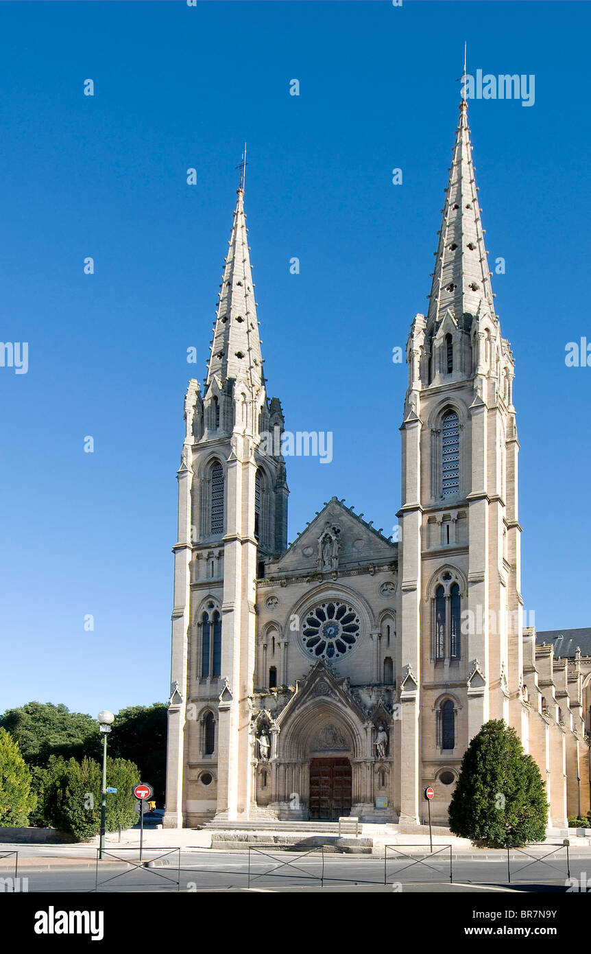 Die Kirche Saint Baudile Nimes, Languedoc-Roussillon, Frankreich Stockfoto
